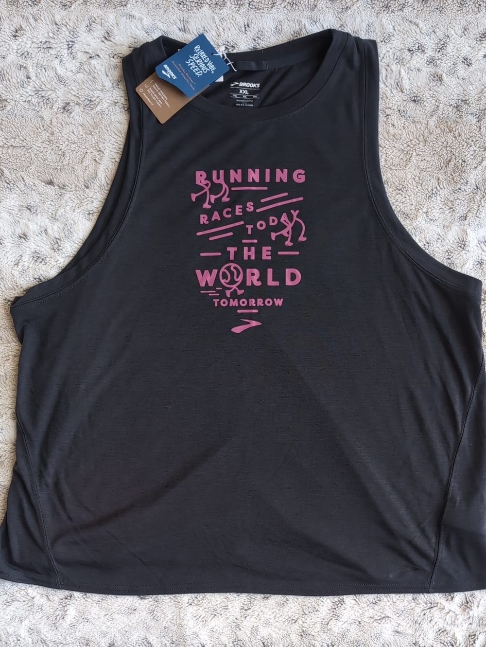 Brooks Empower Her Collection IWD Distance Running Graphic Tank